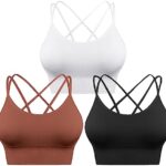 Sykooria 3 Pack Strappy Sports Bra