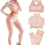 SINBRLAI Women’s 3pcs Seamless Workout Outfits Sets