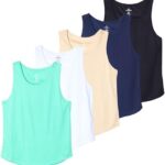 Real Essentials 5 Pack Men’s Mesh Y-Back Muscle Tank Top