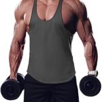 TNWUBOLN Men’s Stringer Bodybuilding Workout Gym Tank Tops