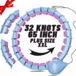 65inch 32 Knots Plus Size Quiet Weighted Hula Infinity Fitness Detachable Hoops